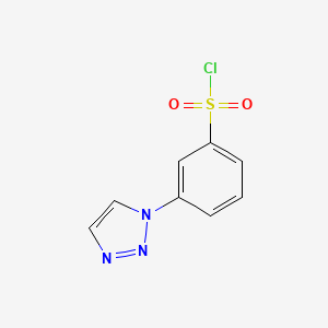 molecular formula C8H6ClN3O2S B3379224 3-(1H-1,2,3-triazol-1-yl)benzene-1-sulfonyl chloride CAS No. 1532190-93-4