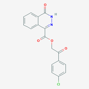 molecular formula C17H11ClN2O4 B337923 2-(4-Chlorophenyl)-2-oxoethyl 4-oxo-3,4-dihydro-1-phthalazinecarboxylate 