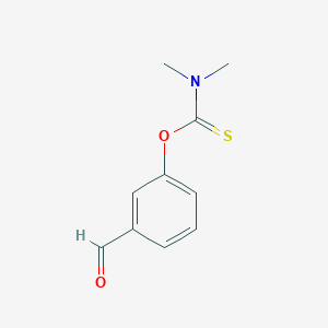 molecular formula C10H11NO2S B3379232 1-3-formylphenoxy-N,N-dimethylmethanethioamide CAS No. 153561-34-3