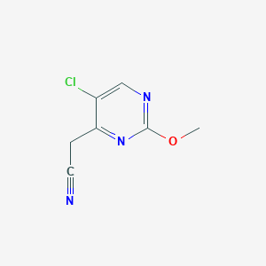 2-(5-Chloro-2-methoxypyrimidin-4-yl)acetonitrile