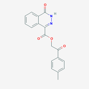molecular formula C18H14N2O4 B337924 2-(4-Methylphenyl)-2-oxoethyl 4-oxo-3,4-dihydro-1-phthalazinecarboxylate 