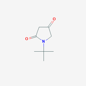 molecular formula C8H13NO2 B3379247 1-Tert-butylpyrrolidine-2,4-dione CAS No. 1538091-89-2