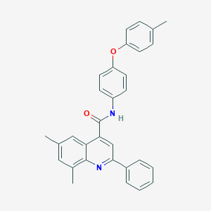 molecular formula C31H26N2O2 B337926 6,8-dimethyl-N-[4-(4-methylphenoxy)phenyl]-2-phenyl-4-quinolinecarboxamide 