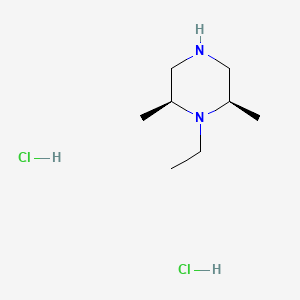 molecular formula C8H20Cl2N2 B3379277 (2S,6R)-1-ethyl-2,6-dimethylpiperazine dihydrochloride CAS No. 1544684-26-5