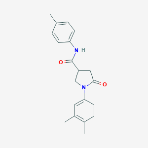 molecular formula C20H22N2O2 B337928 1-(3,4-dimethylphenyl)-N-(4-methylphenyl)-5-oxopyrrolidine-3-carboxamide 