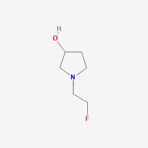 molecular formula C6H12FNO B3379322 1-(2-Fluoroethyl)pyrrolidin-3-ol CAS No. 1556837-13-8