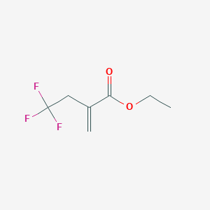 molecular formula C7H9F3O2 B3379346 Ethyl 2-(2,2,2-trifluoroethyl)-2-propenoate CAS No. 155953-72-3