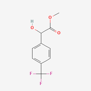 molecular formula C10H9F3O3 B3379369 Methyl 2-hydroxy-2-[4-(trifluoromethyl)phenyl]acetate CAS No. 156276-22-1