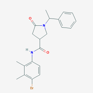 molecular formula C21H23BrN2O2 B337938 N-(4-bromo-2,3-dimethylphenyl)-5-oxo-1-(1-phenylethyl)pyrrolidine-3-carboxamide 