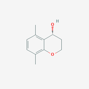 molecular formula C11H14O2 B3379395 (4R)-5,8-dimethyl-3,4-dihydro-2H-1-benzopyran-4-ol CAS No. 1568133-25-4