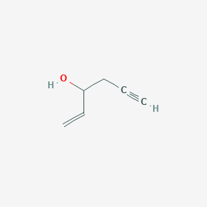 molecular formula C6H8O B3379419 1-己烯-5-炔-3-醇 CAS No. 1573-66-6