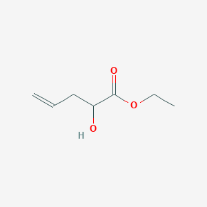 molecular formula C7H12O3 B3379445 2-Hydroxy-pent-4-enoic acid ethyl ester CAS No. 157920-22-4