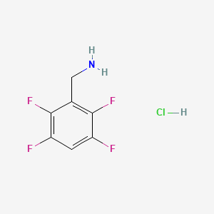molecular formula C7H6ClF4N B3379458 (2,3,5,6-Tetrafluorophenyl)methanamine hydrochloride CAS No. 158388-51-3