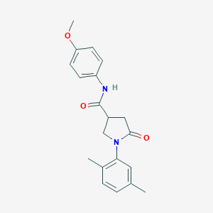 molecular formula C20H22N2O3 B337946 1-(2,5-dimethylphenyl)-N-(4-methoxyphenyl)-5-oxopyrrolidine-3-carboxamide 