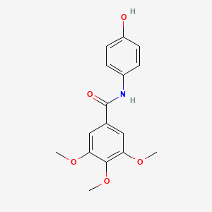 molecular formula C16H17NO5 B3379464 N-(4-hydroxyphenyl)-3,4,5-trimethoxybenzamide CAS No. 15958-86-8