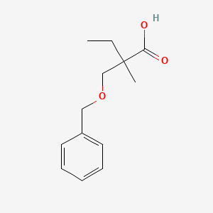 molecular formula C13H18O3 B3379475 2-[(Benzyloxy)methyl]-2-methylbutanoic acid CAS No. 1603260-32-7