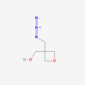 molecular formula C5H9N3O2 B3379484 [3-(Azidomethyl)oxetan-3-yl]methanol CAS No. 160446-27-5