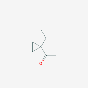 molecular formula C7H12O B3379514 1-Acetyl-1-ethylcyclopropane CAS No. 16278-12-9