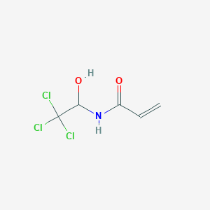 molecular formula C5H6Cl3NO2 B3379528 n-(2,2,2-Trichloro-1-hydroxyethyl)prop-2-enamide CAS No. 16328-30-6