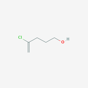 molecular formula C5H9ClO B3379552 4-Chloropent-4-en-1-ol CAS No. 1647-18-3