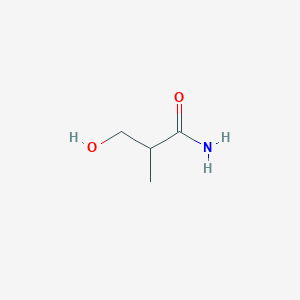 molecular formula C4H9NO2 B3379575 Propanamide, 3-hydroxy-2-methyl- CAS No. 165809-62-1