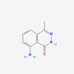 molecular formula C9H9N3O B3379581 1(2H)-Phthalazinone, 8-amino-4-methyl- CAS No. 16676-82-7