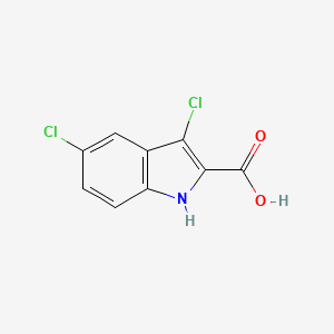 molecular formula C9H5Cl2NO2 B3379594 3,5-dichloro-1H-indole-2-carboxylic acid CAS No. 167631-51-8
