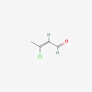 molecular formula C4H5ClO B3379615 3-Chlorocrotonaldehyde CAS No. 1679-41-0