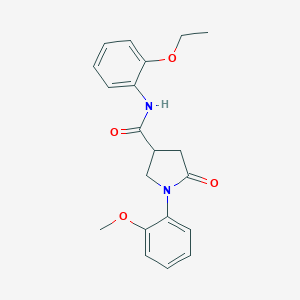 molecular formula C20H22N2O4 B337964 N-(2-ethoxyphenyl)-1-(2-methoxyphenyl)-5-oxopyrrolidine-3-carboxamide 