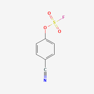 molecular formula C7H4FNO3S B3379650 4-[(fluorosulfonyl)oxy]-Benzonitrile CAS No. 1692870-11-3