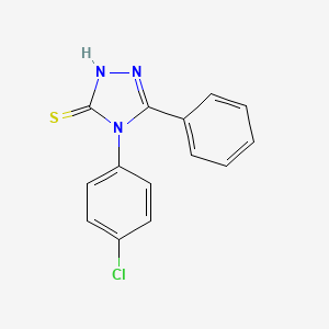 molecular formula C14H10ClN3S B3379668 4-(4-chlorophenyl)-5-phenyl-4H-1,2,4-triazole-3-thiol CAS No. 170235-50-4
