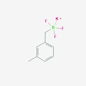 molecular formula C8H9BF3K B3379691 Potassium trifluoro[(3-methylphenyl)methyl]boranuide CAS No. 1707202-97-8