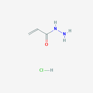 molecular formula C3H7ClN2O B3379698 Acrylohydrazide hydrochloride CAS No. 1707361-65-6