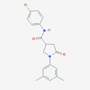 molecular formula C19H19BrN2O2 B337970 N-(4-bromophenyl)-1-(3,5-dimethylphenyl)-5-oxopyrrolidine-3-carboxamide 