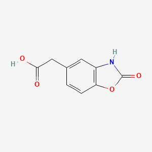 molecular formula C9H7NO4 B3379705 2-(2-Oxo-2,3-dihydro-1,3-benzoxazol-5-yl)acetic acid CAS No. 171056-70-5
