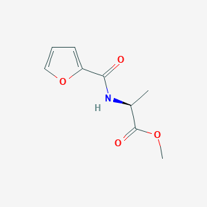 molecular formula C9H11NO4 B3379712 methyl (2S)-2-[(furan-2-yl)formamido]propanoate CAS No. 17107-27-6