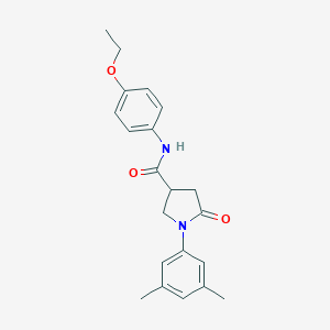 molecular formula C21H24N2O3 B337972 1-(3,5-dimethylphenyl)-N-(4-ethoxyphenyl)-5-oxo-3-pyrrolidinecarboxamide 
