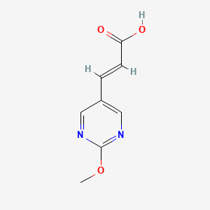 molecular formula C8H8N2O3 B3379762 3-(2-Methoxypyrimidin-5-yl)prop-2-enoic acid CAS No. 173088-57-8