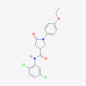 molecular formula C19H18Cl2N2O3 B337979 N-(2,5-dichlorophenyl)-1-(4-ethoxyphenyl)-5-oxo-3-pyrrolidinecarboxamide 
