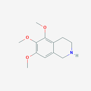 molecular formula C12H17NO3 B3379791 5,6,7-Trimethoxy-1,2,3,4-tetrahydroisoquinoline CAS No. 1745-06-8