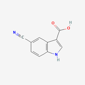 molecular formula C10H6N2O2 B3379793 5-cyano-1H-indole-3-carboxylic Acid CAS No. 174500-89-1
