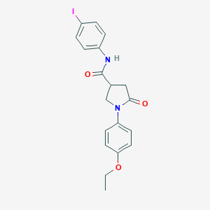 molecular formula C19H19IN2O3 B337980 1-(4-ethoxyphenyl)-N-(4-iodophenyl)-5-oxopyrrolidine-3-carboxamide 