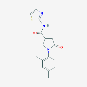 molecular formula C16H17N3O2S B337984 1-(2,4-dimethylphenyl)-5-oxo-N-(1,3-thiazol-2-yl)pyrrolidine-3-carboxamide 