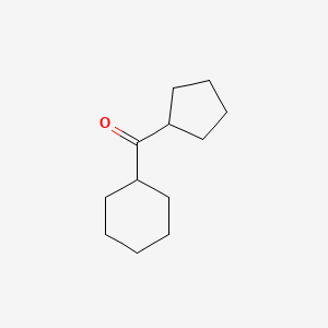 molecular formula C12H20O B3379846 Cyclohexyl(cyclopentyl)methanone CAS No. 17773-63-6