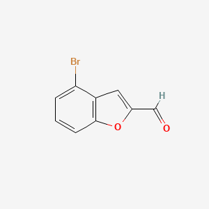 molecular formula C9H5BrO2 B3379849 4-Bromobenzofuran-2-carbaldehyde CAS No. 177735-24-9