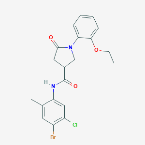 molecular formula C20H20BrClN2O3 B337985 N-(4-bromo-5-chloro-2-methylphenyl)-1-(2-ethoxyphenyl)-5-oxopyrrolidine-3-carboxamide 