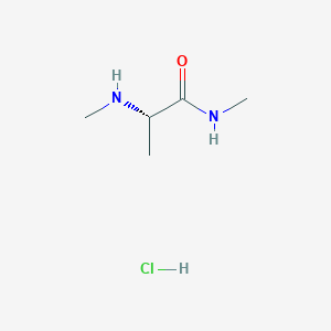 molecular formula C5H13ClN2O B3379853 N~1~,N~2~-dimethyl-L-alaninamide hydrochloride CAS No. 1777812-87-9