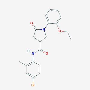 molecular formula C20H21BrN2O3 B337987 N-(4-bromo-2-methylphenyl)-1-(2-ethoxyphenyl)-5-oxopyrrolidine-3-carboxamide 