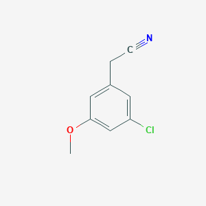 molecular formula C9H8ClNO B3379910 2-(3-Chloro-5-methoxyphenyl)acetonitrile CAS No. 178486-31-2