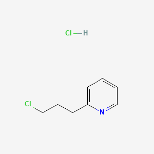 molecular formula C8H11Cl2N B3379945 2-(3-Chloropropyl)pyridine hydrochloride CAS No. 17944-57-9